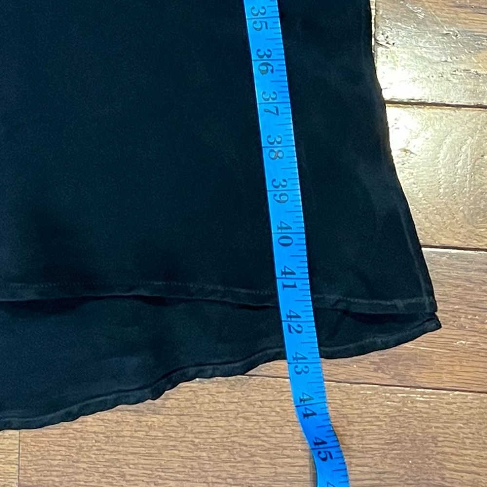 Natalie Busby Women's L Black 100% Cupro Slip Maxi Dress 90s Minimalist - Picture 7 of 8